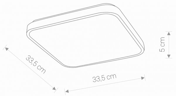 Stropní svítidlo Nowodvorski AGNES LED 8112 bílá 3000K IP44