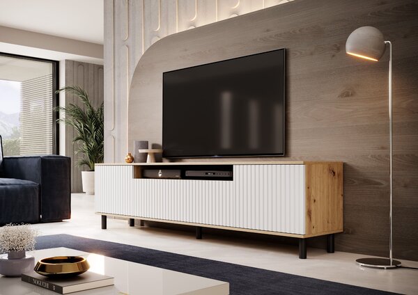 TV stolek Cloe 200 cm Barva: Artisan / Černá