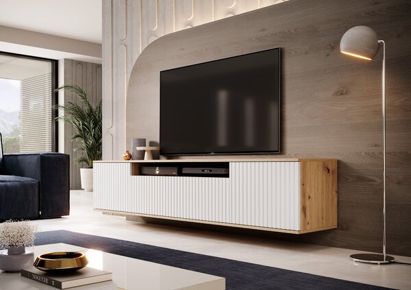 TV stolek Cloe 200 cm Barva: Artisan / Černá
