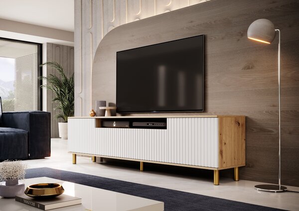 TV stolek Cloe 200 cm Barva: Artisan / Černá