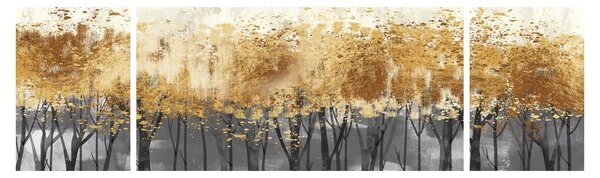 Obraz - Zlaté stromy (170x50 cm)