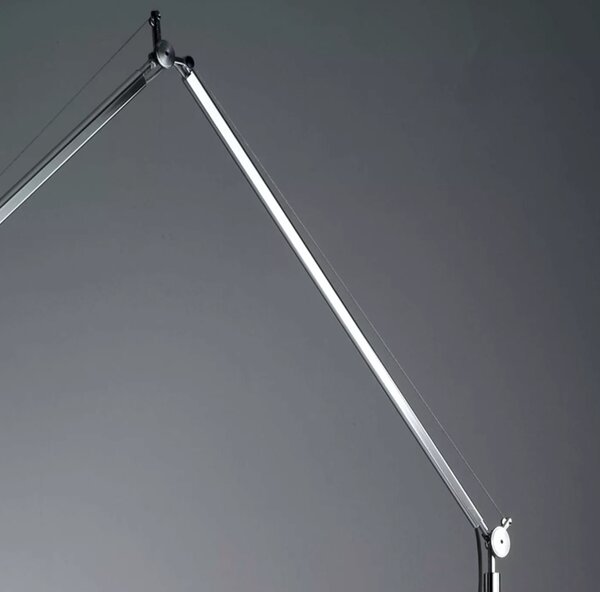 Artemide 1TOL Tolomeo Mega Terra 42, designová stojací lampa s vypínačem pro 1x21W LED E27, pergamenové stínítko, max 334cm