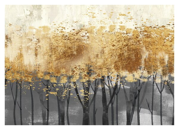 Obraz - Zlaté stromy (70x50 cm)