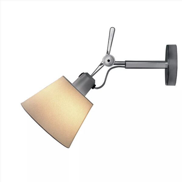 Artemide 23TOL Tolomeo parete diffusore 32, nástěnné designové svítidlo s vypínačem a pergamenovým stínítkem, 1x150W, prům. 32cm