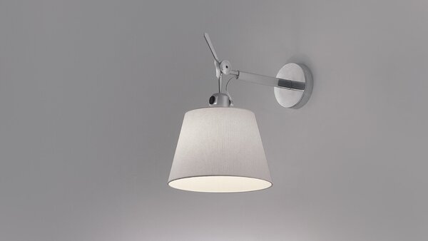 Artemide 23TOL Tolomeo parete diffusore 32, nástěnné designové svítidlo s vypínačem a pergamenovým stínítkem, 1x150W, prům. 32cm
