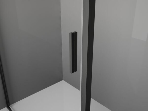 Mexen Exo sprchový kout otočný 105 x 70 cm, transparentní, černý - 819-105-070-70-00