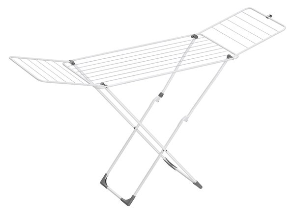SONGMICS Skládací sušák na prádlo s křídly 182 x 103 x 50 cm bílý