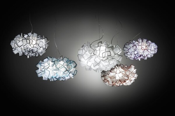 SLAMP CLISS00WHT01T00000EU Clizia Opal Medium, závěsné designové svítidlo, 2x12W E27, prům. 53cm