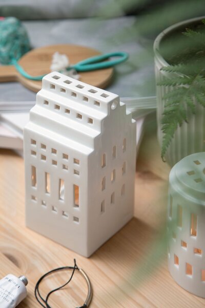 Lucerna domeček Urbania Manor 17 cm