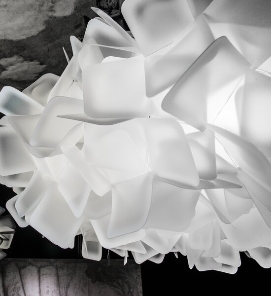 SLAMP CLISS00WHT01T00000EU Clizia Opal Medium, závěsné designové svítidlo, 2x12W E27, prům. 53cm
