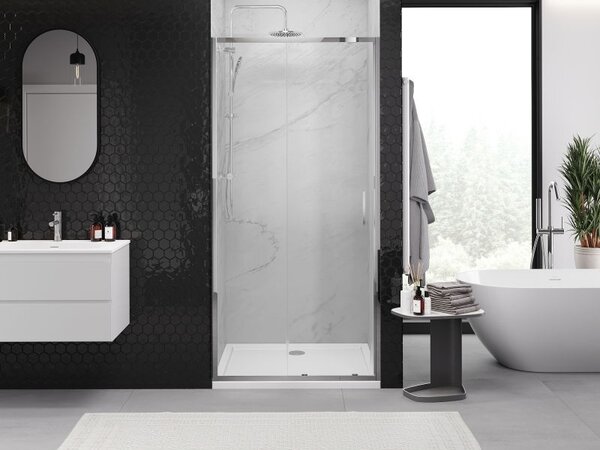 Mexen Exo posuvné sprchové dveře 95 cm, transparentní, chrom - 8151-095-000-01-00