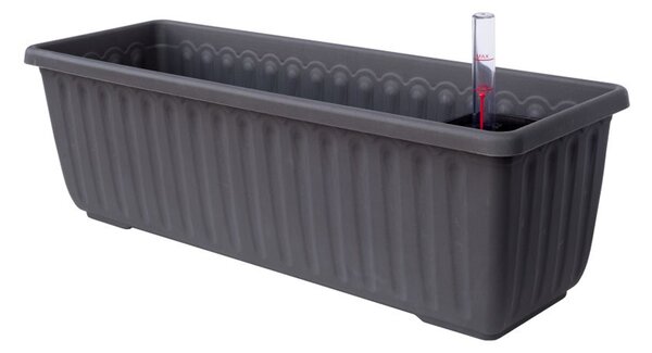 Samozavlažovací truhlík Siesta LUX antracit 80 cm