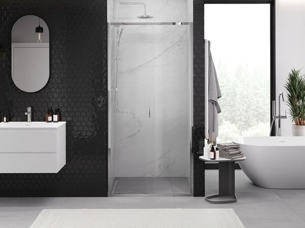 Mexen Exo posuvné sprchové dveře 95 cm, transparentní, chrom - 8151-095-000-01-00