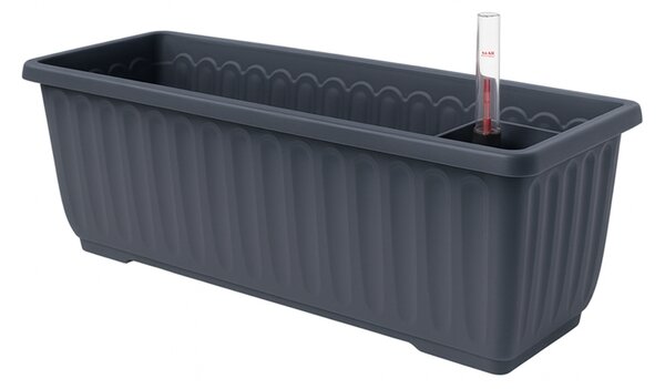 Samozavlažovací truhlík Siesta LUX antracit 60 cm
