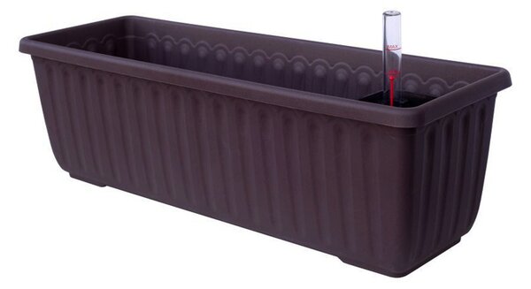 Samozavlažovací truhlík Siesta LUX čokoláda 80 cm