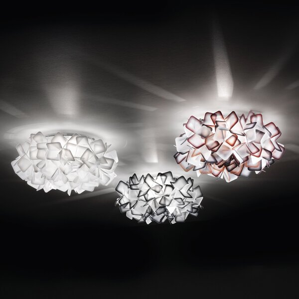 SLAMP CLICS00WHT00000000EU Clizia Opal Mini, stropní designové svítidlo, 2x6W E14, prům. 32cm