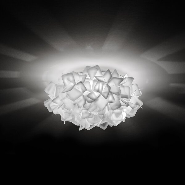 SLAMP CLICS00WHT00000000EU Clizia Opal Mini, stropní designové svítidlo, 2x6W E14, prům. 32cm