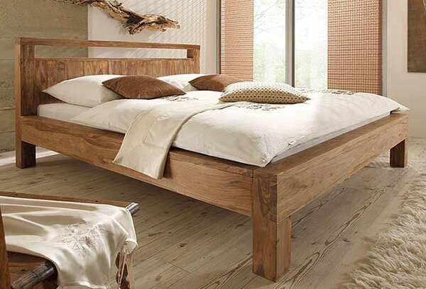 Manželská postel Amba 180x200 z masivu palisandr Odstín palisandru: natural