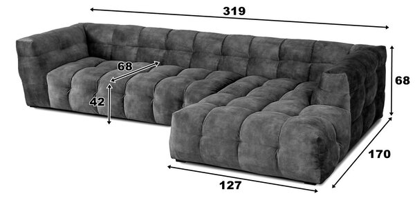 Designová sedací souprava MICHELLE by Arik Ben Simhon Pravý roh
