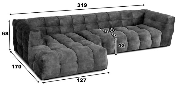 Designová sedací souprava MICHELLE by Arik Ben Simhon Levý roh