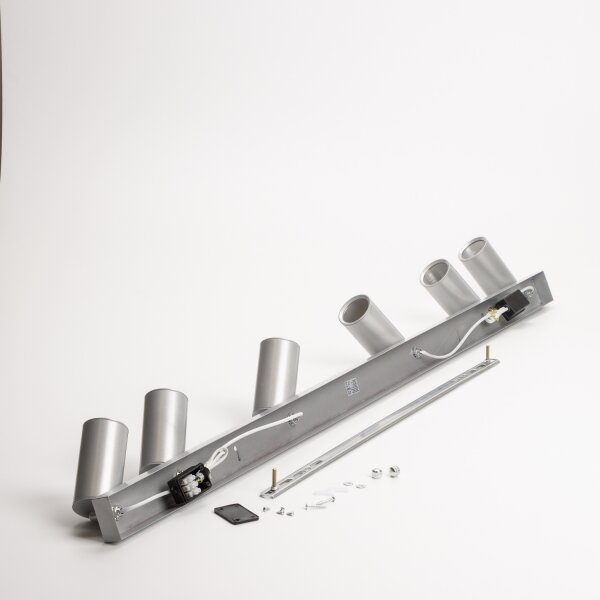 Brilagi - Koupelnové bodové svítidlo SELE 6xGU10/30W/230V IP44 stříbrná