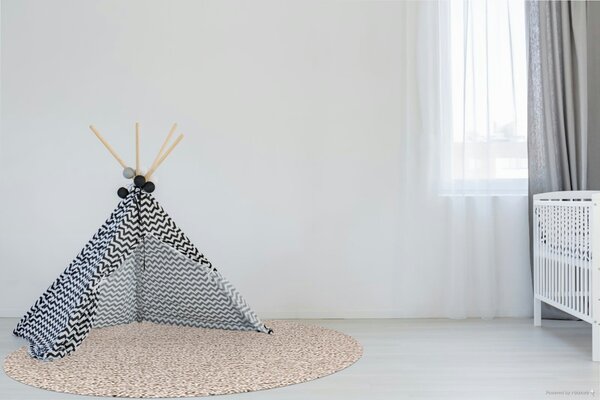 Ayyildiz Kusový koberec Life Shaggy 1500 beige kruh - 120x120 (průměr) kruh cm