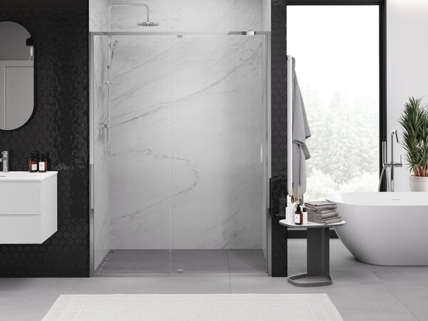 Mexen Exo sprchové dveře křídlové 160 cm, transparentní, chrom - 819-160-000-01-00