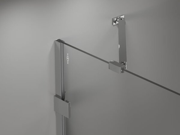 Mexen Lunar sprchové dveře otočné pravé 70 cm, transparentní, chrom - 834-070-000-01-00-P