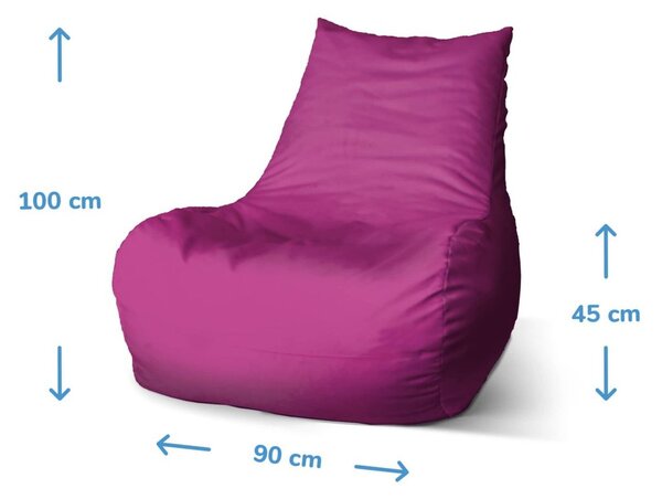 Sedací vak Bean šedá, šedá