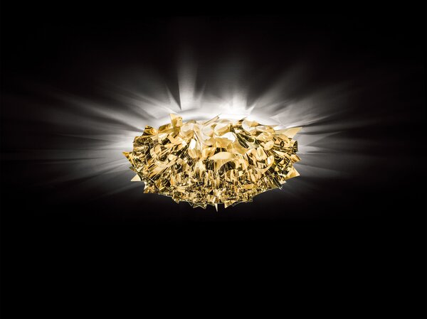 Slamp Veli gold large, designové stropní svítidlo ve zlaté úpravě, 3x12W E27, prům. 78cm
