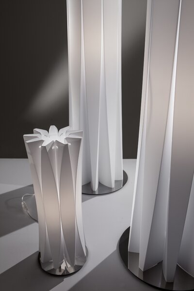 SLAMP BACFXXLWHT00000000EU Bach Floor XXL, designová stojací lampa z bílého Opalflexu, 3xE27, výška 184cm