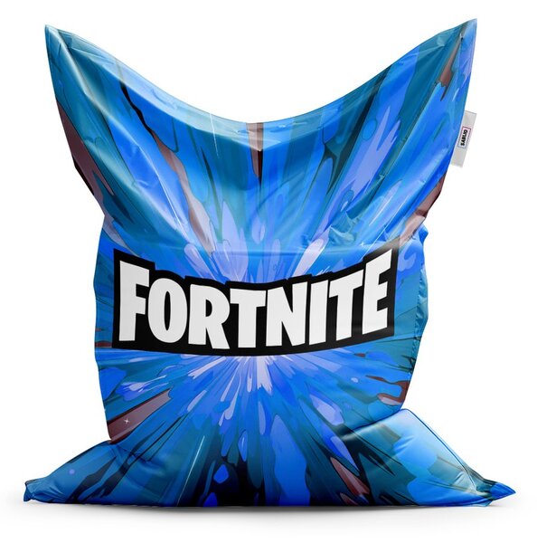 Sedací vak Classic Fortnite modrá - dětský, modrá