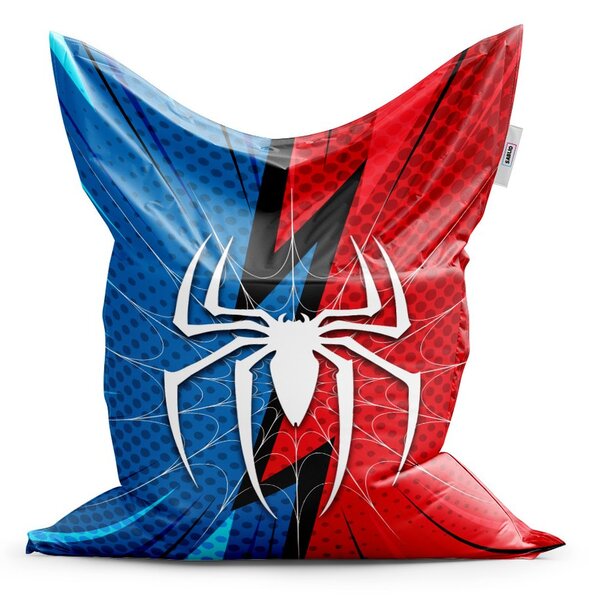 Sedací vak Classic Spider - dětský, červená / modrá