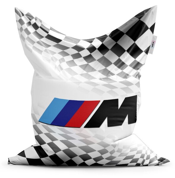 Sedací vak Classic MPERFORMANCE šachovnice, bílá / černá