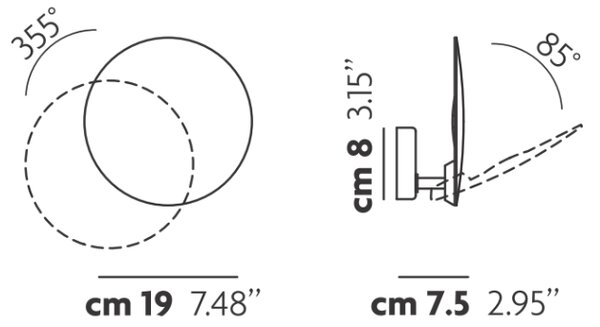 Lodes 15941 1027 Puzzle Single Round, svítidlo pro nepřímé osvětlení, 1x17W LED 2700K, bílá, prům. 19cm