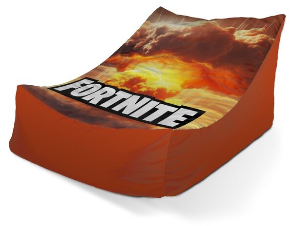 Sedací vak Lounge Fortnite exploze - dětský, oranžová