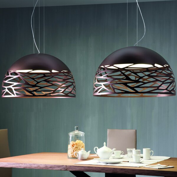 Lodes 14128 1000 Kelly Large Dome 80, závěsné svítidlo 4x23W E27, bílá, prům. 80cm