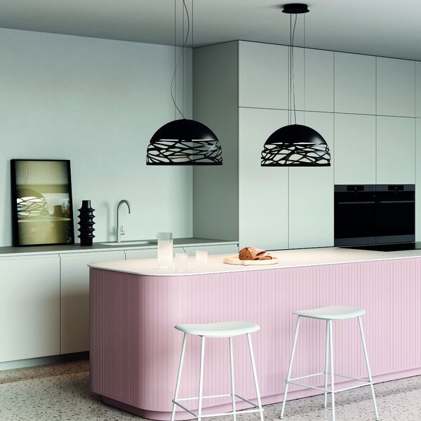 Lodes 14128 1000 Kelly Large Dome 80, závěsné svítidlo 4x23W E27, bílá, prům. 80cm