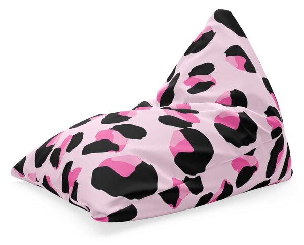 Sedací vak Triangl růžový gepard, růžová