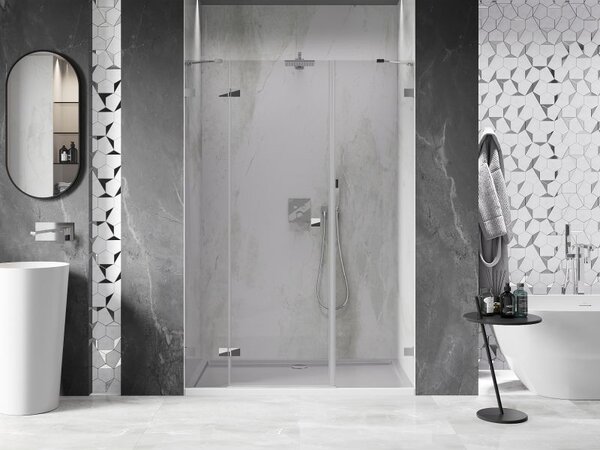 Mexen Lunar sprchové dveře výklopné levé 120 cm, transparentní, chrom - 834S-120-050-01-00-L