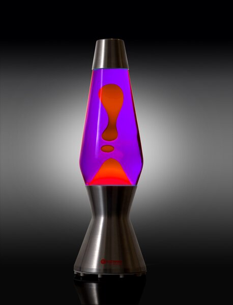 Mathmos Astro, originální lávová lampa, 1x35W, fialová s oranžovou lávou, 43cm