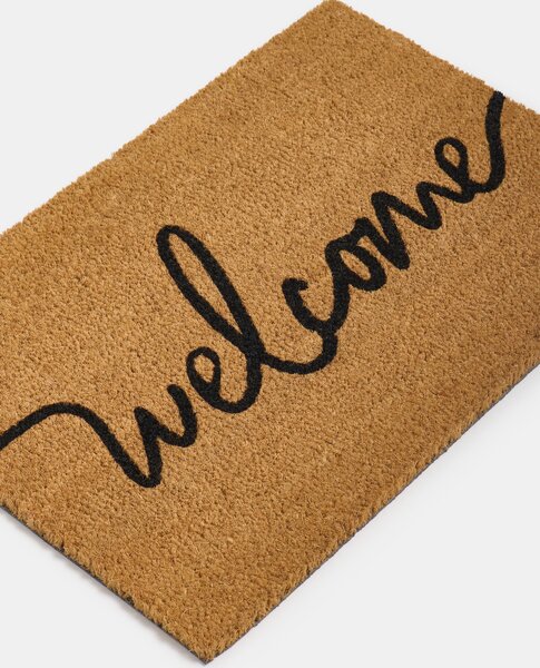 Sinsay - Rohožka s nápisem Welcome - krémová