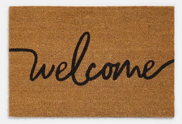 Sinsay - Rohožka s nápisem Welcome - krémová