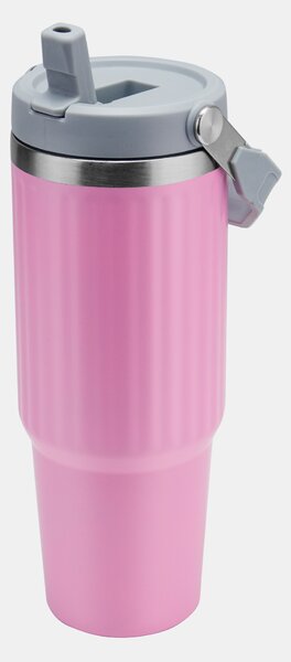 Sinsay - Termohrnek s uchem a brčkem - pastelová růžová