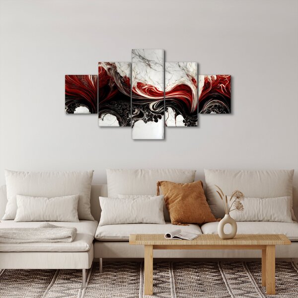 Obraz - Mramorovaná abstrakce (125x70 cm)