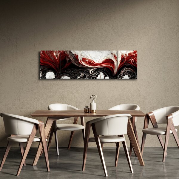 Obraz - Mramorovaná abstrakce (170x50 cm)