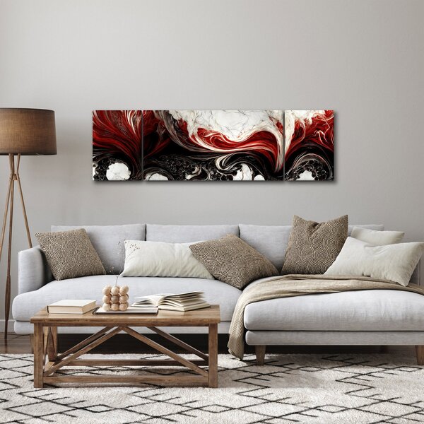 Obraz - Mramorovaná abstrakce (170x50 cm)