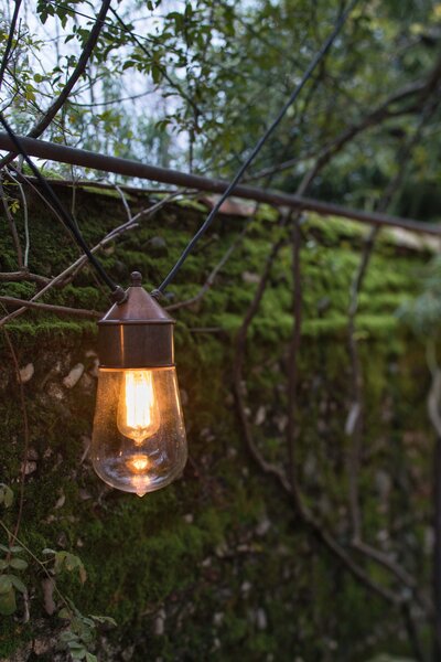 Il Fanale 270.02.ORT Drop, závěsné svítidlo pro systém Drop, 1x57W E27, staromosaz, prům. 14cm, IP55
