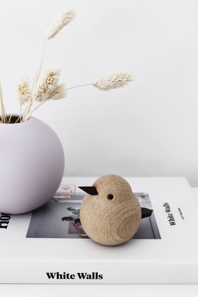 Dřevěný ptáček Baby Sparrow Natural Oak