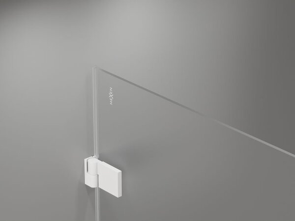 Mexen Lunar-B L sprchové dveře pravé 120 cm, transparentní, bílé - 832SL-120-050-20-00-P